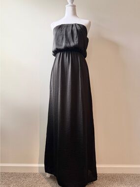 Preloved Strapless Black Maxi Dress - Classic Women’s Evening Dress